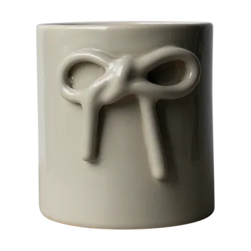 Doniczka Bow Ø11 cm - Shiny mole - DBKD