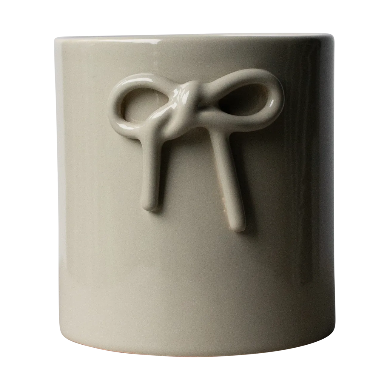 Doniczka Bow Ø14 cm, Shiny mole DBKD