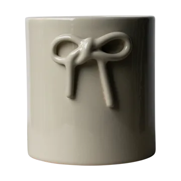 Doniczka Bow Ø14 cm - Shiny mole - DBKD