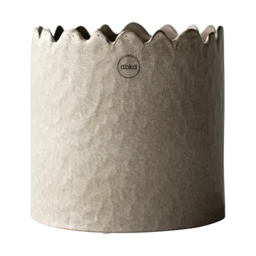 Doniczka Flowery Ø16 cm - Beige - DBKD