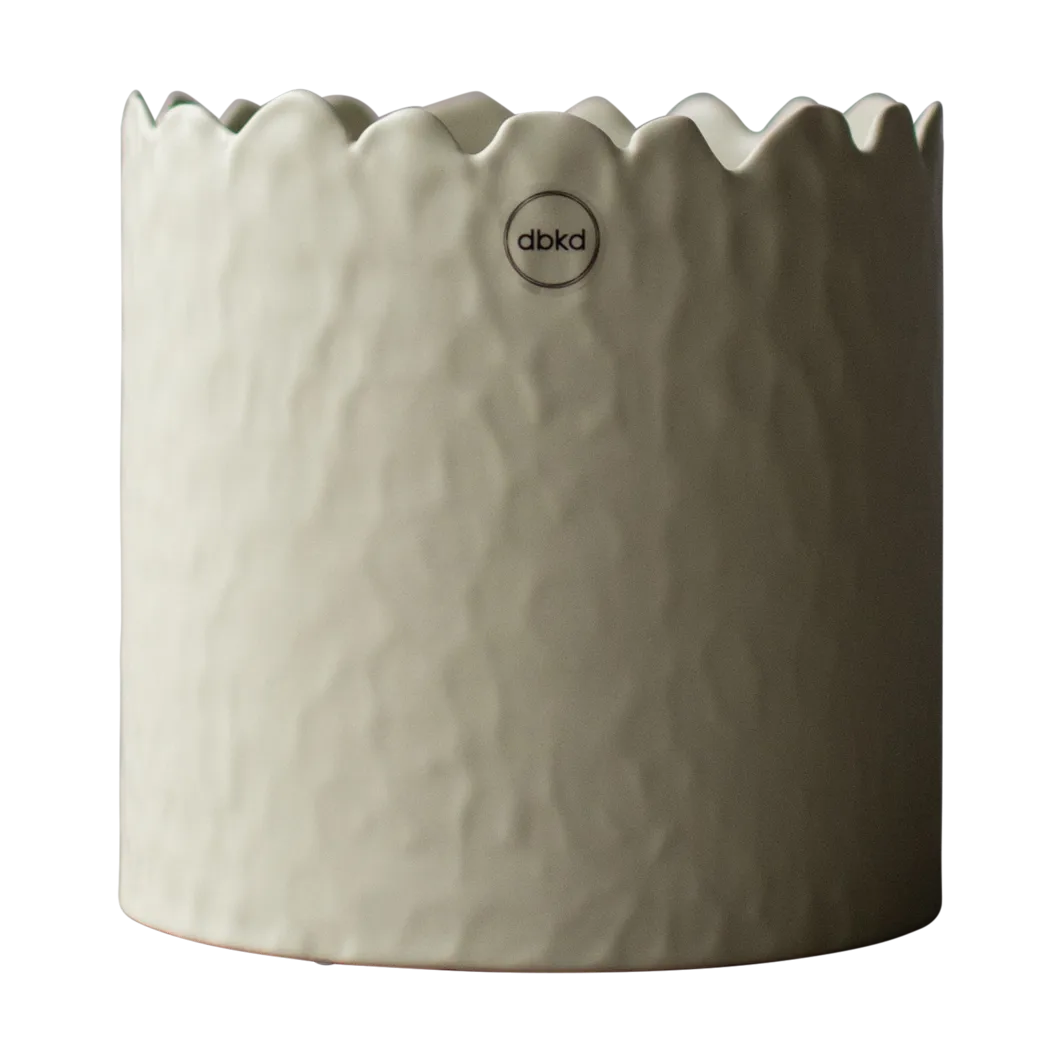 Doniczka Flowery Ø16 cm, Creme DBKD