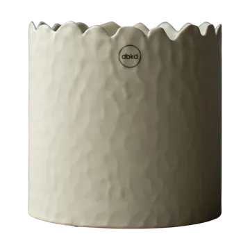 Doniczka Flowery Ø16 cm - Creme - DBKD