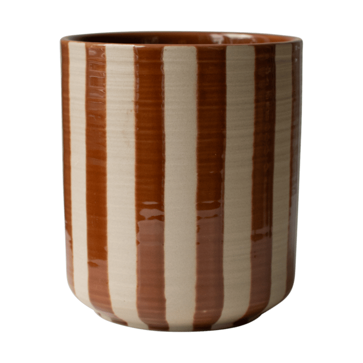 Doniczka Line Ø14x16 cm - Stripe nugat - DBKD