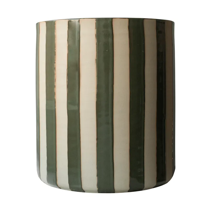 Doniczka Line Ø21x24 cm - Stripe green - DBKD