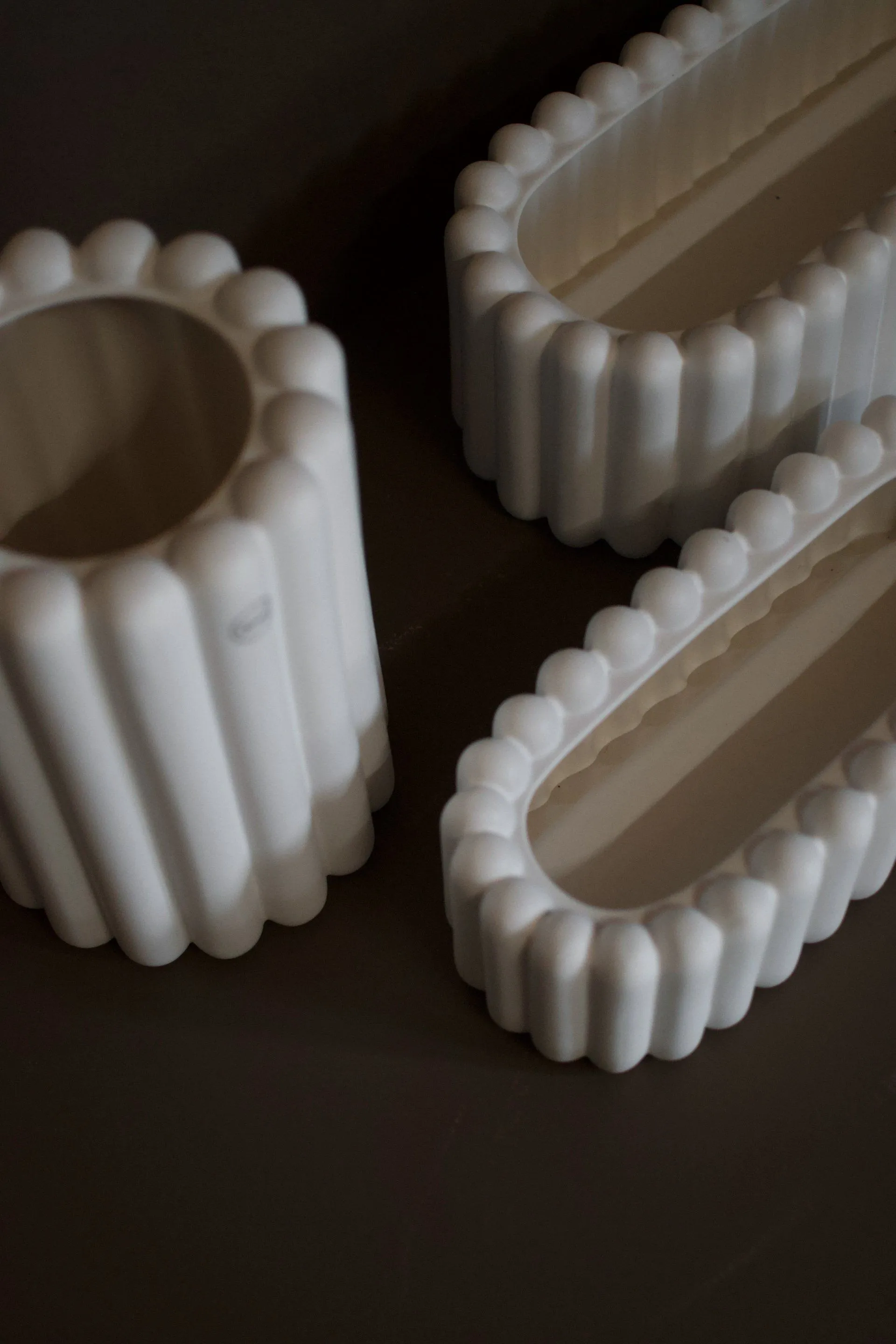 Doniczka Mist, owalna mała 35 cm, Biały DBKD