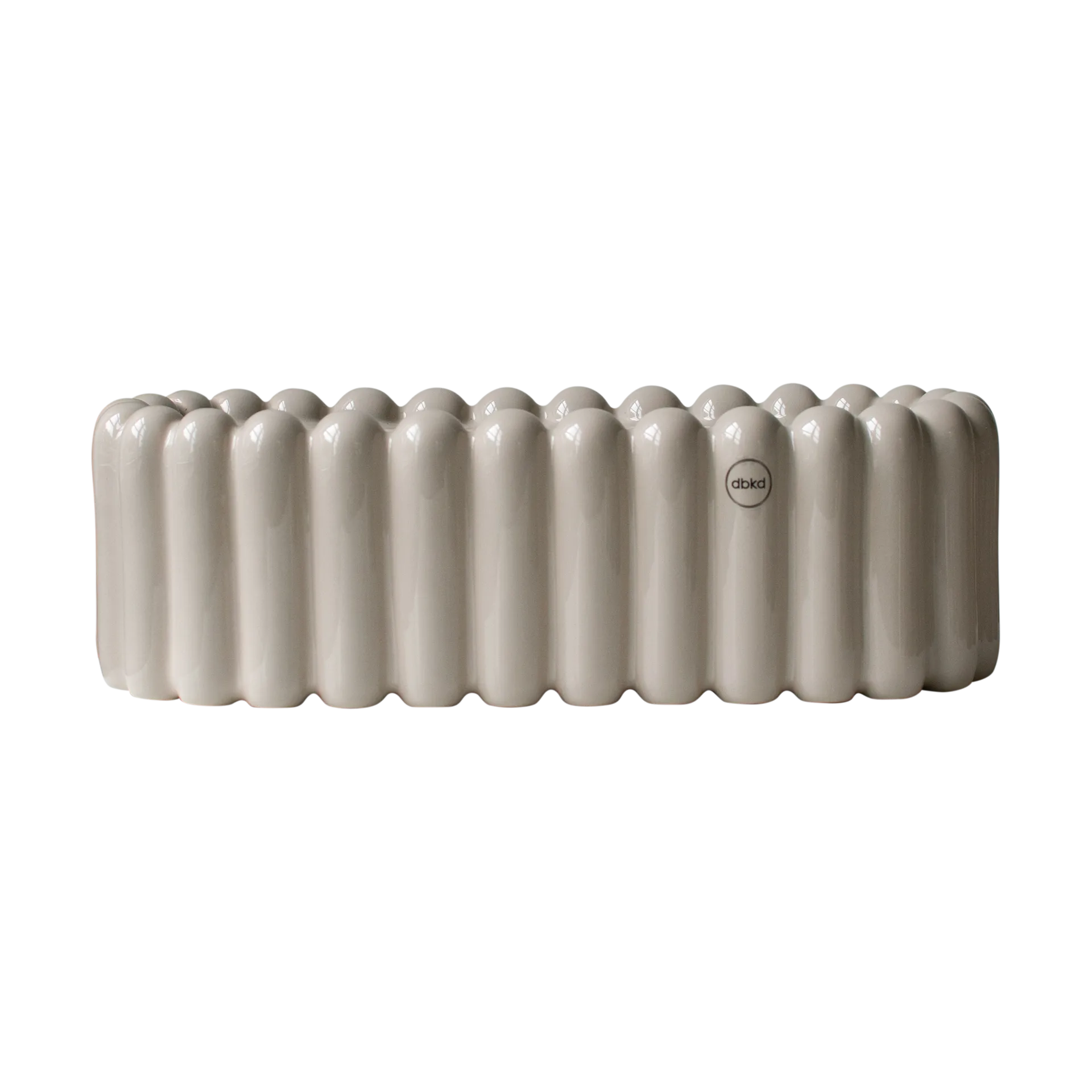 Doniczka Mist, owalna mała 35 cm, Shiny mole DBKD