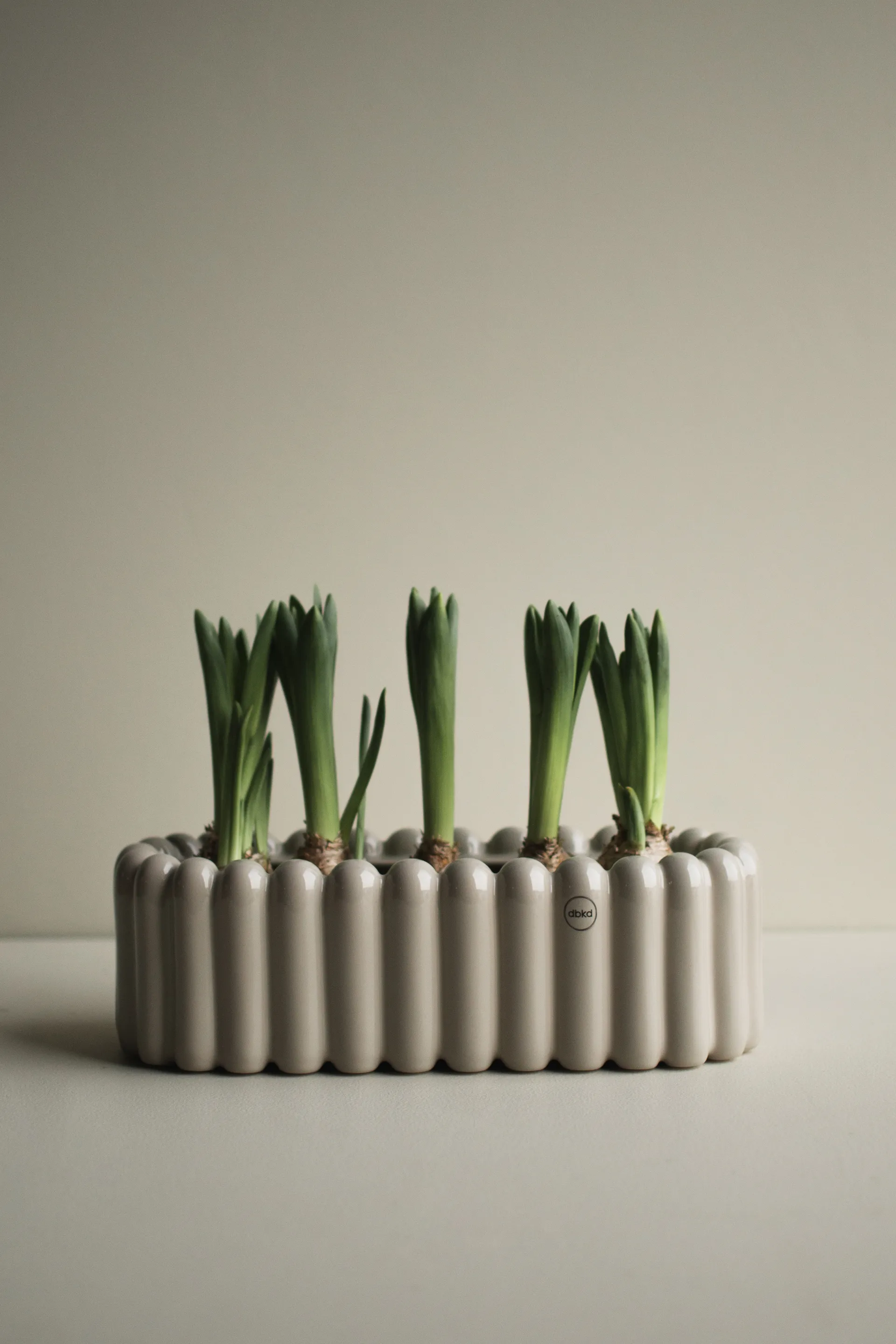 Doniczka Mist, owalna mała 35 cm, Shiny mole DBKD