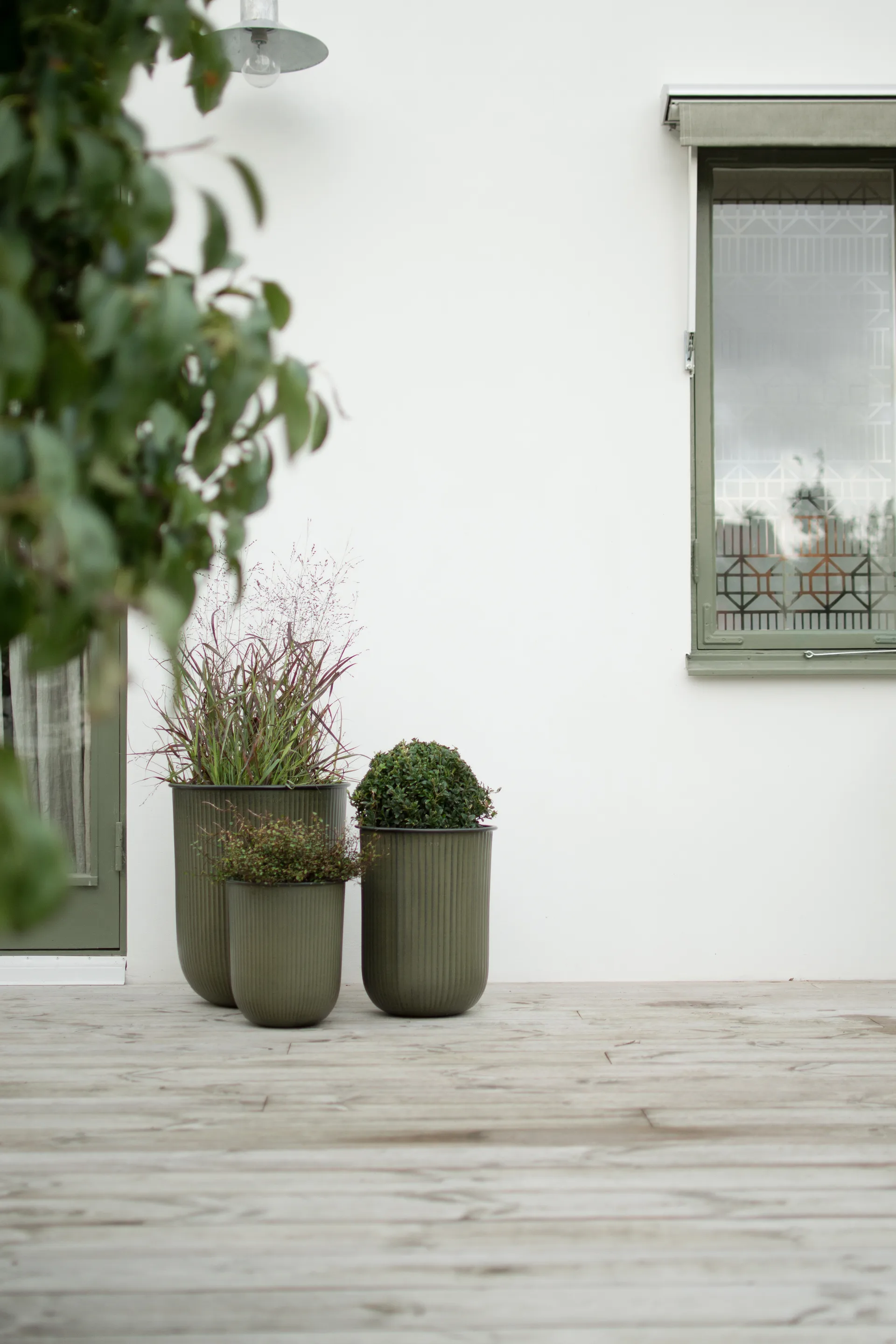 Doniczka Out Stripe 3 szt., Green DBKD