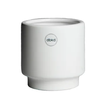 Doniczka Solid white - Mała ø10 cm - DBKD