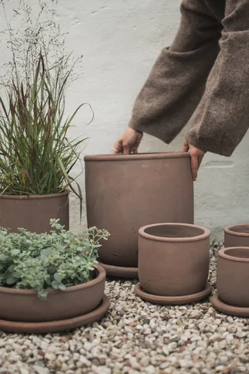 Doniczka Terra - Brown, Ø18x18 cm - DBKD