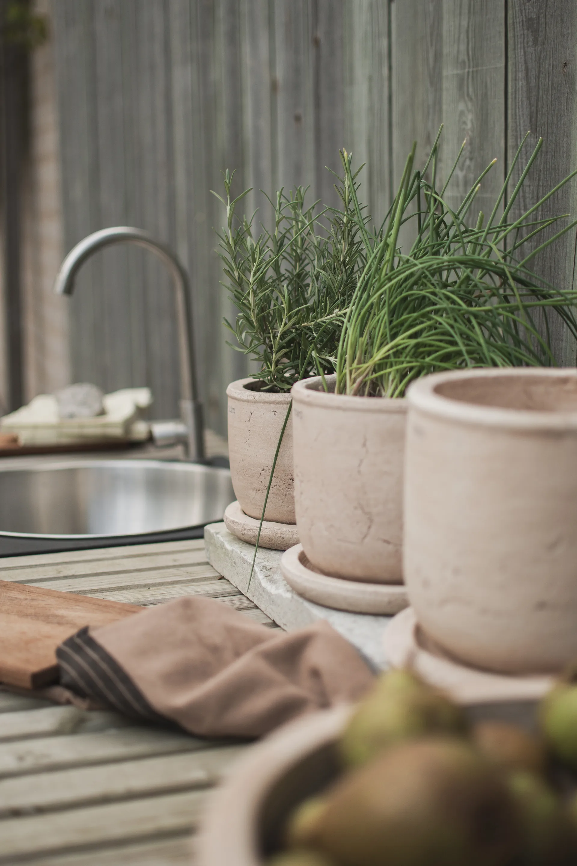 Doniczka Terra, Sand, Ø14x14 cm DBKD