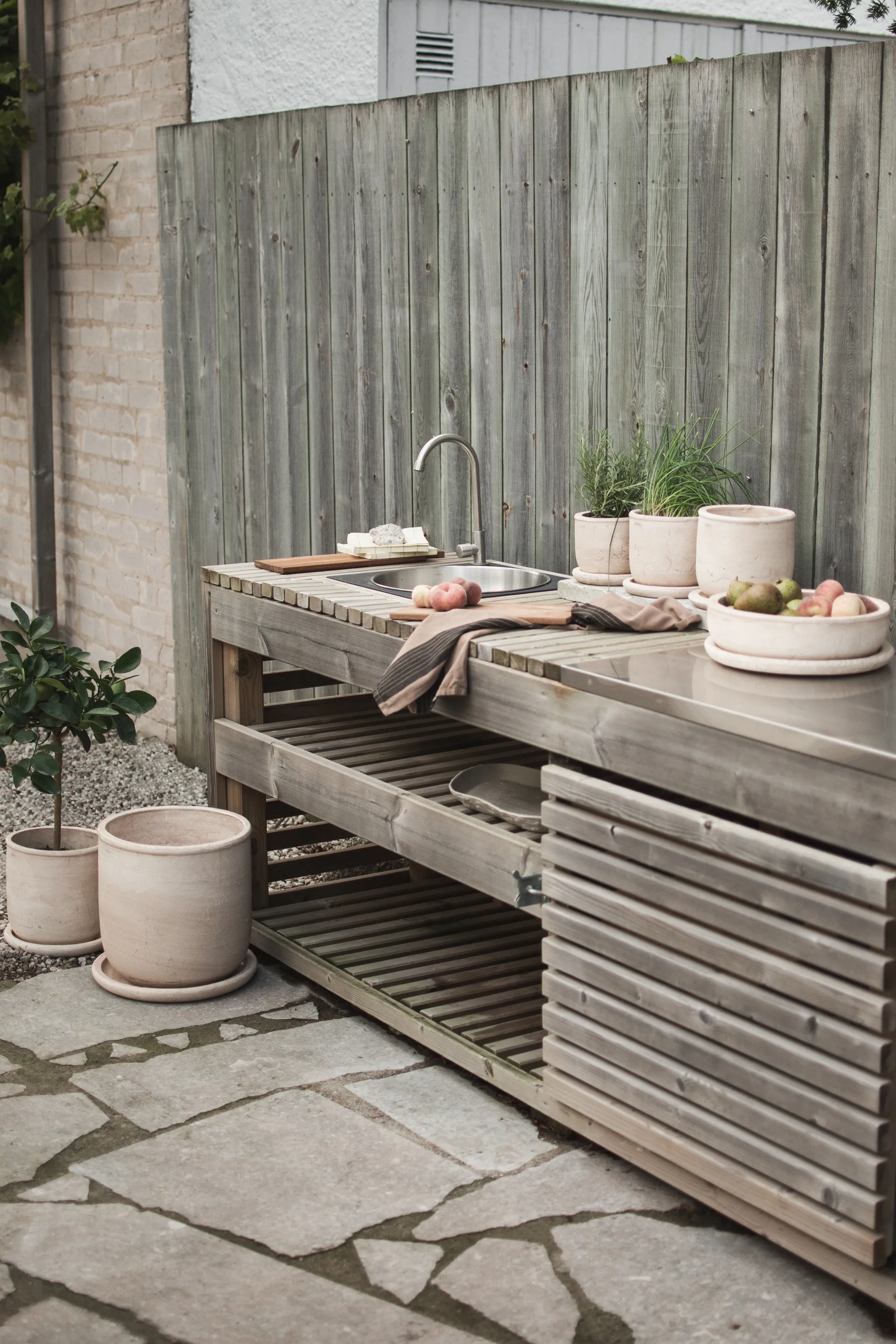 Doniczka Terra, Sand, Ø16x16 cm DBKD