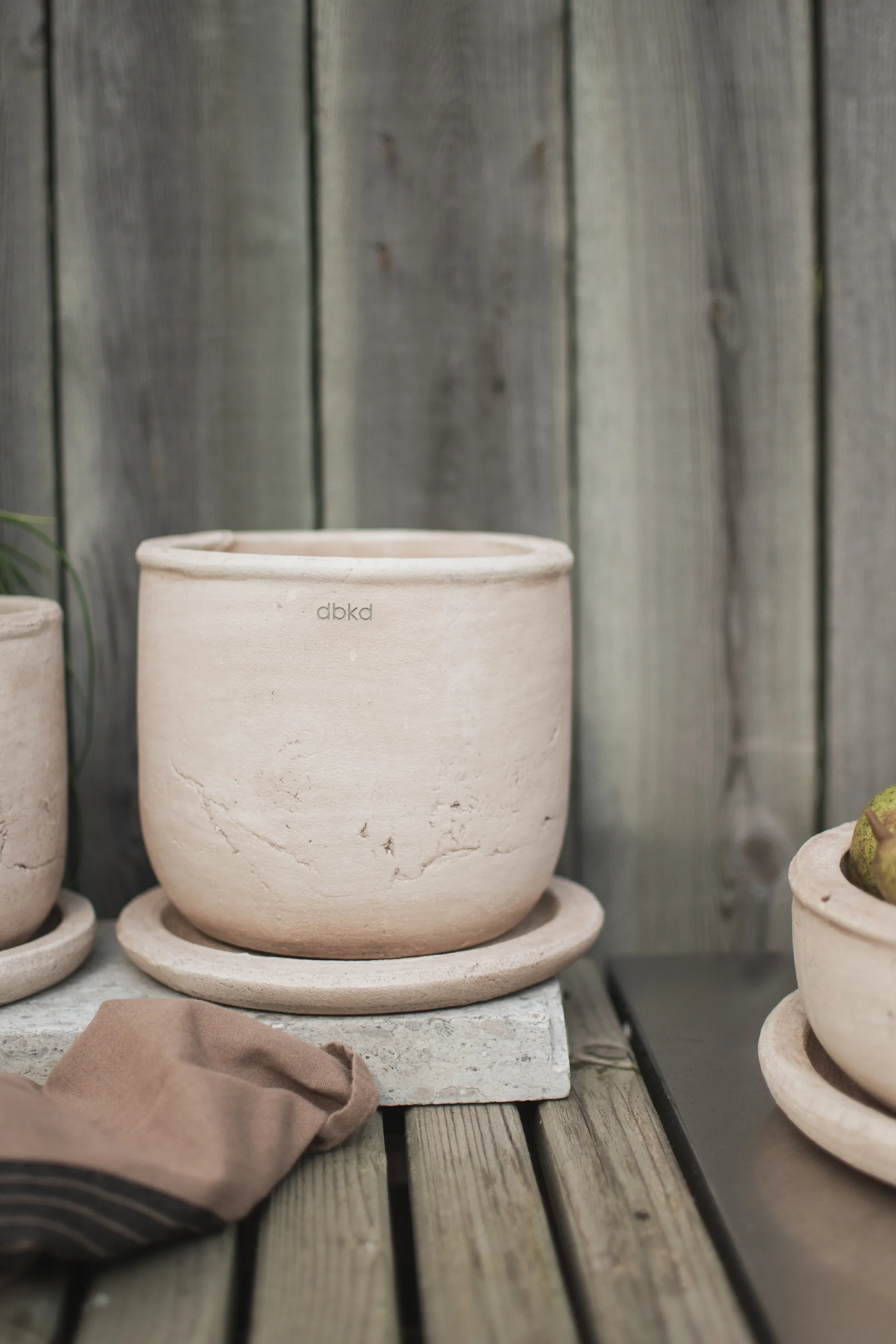 Doniczka Terra, Sand, Ø18x18 cm DBKD