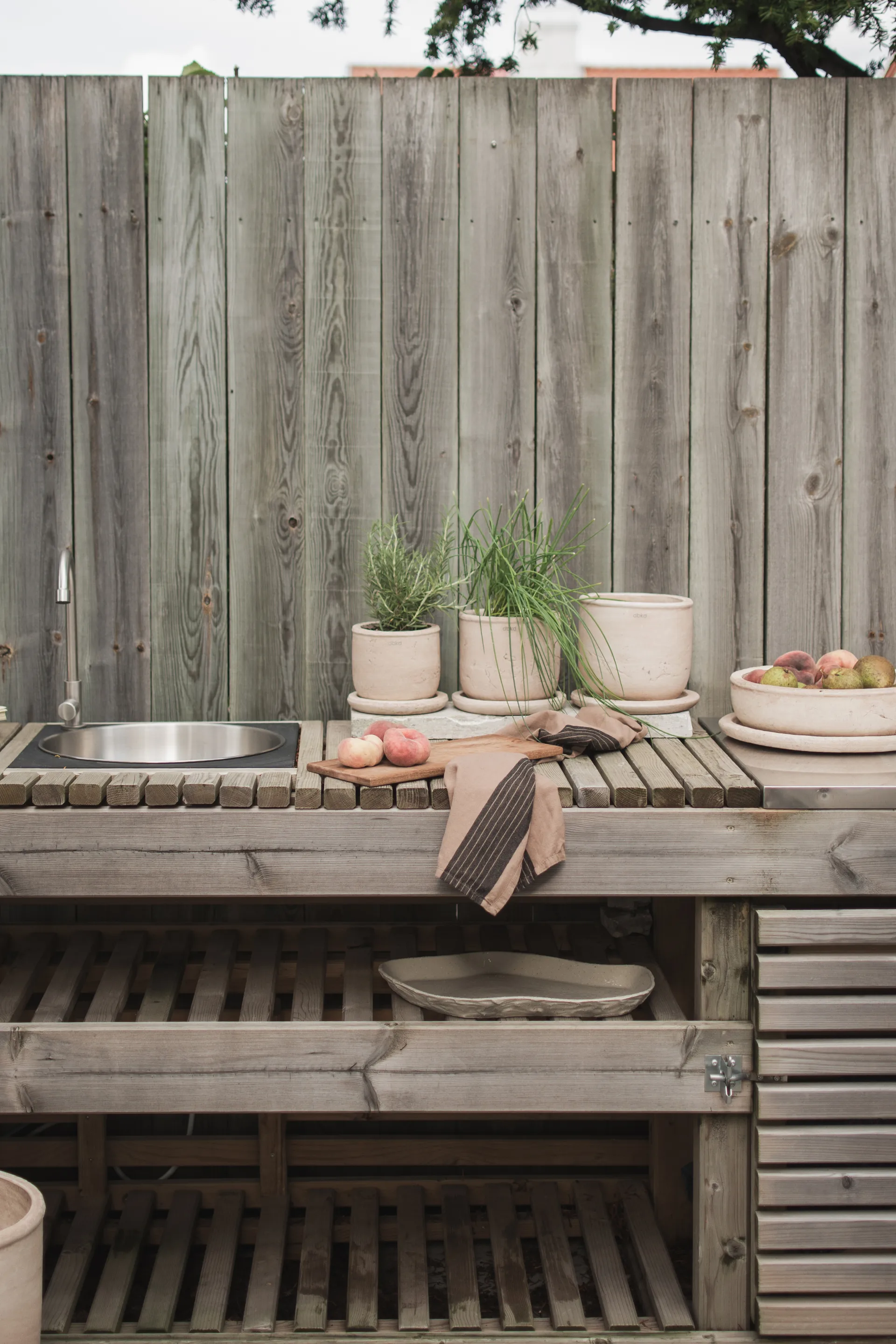 Doniczka Terra, Sand, Ø18x18 cm DBKD