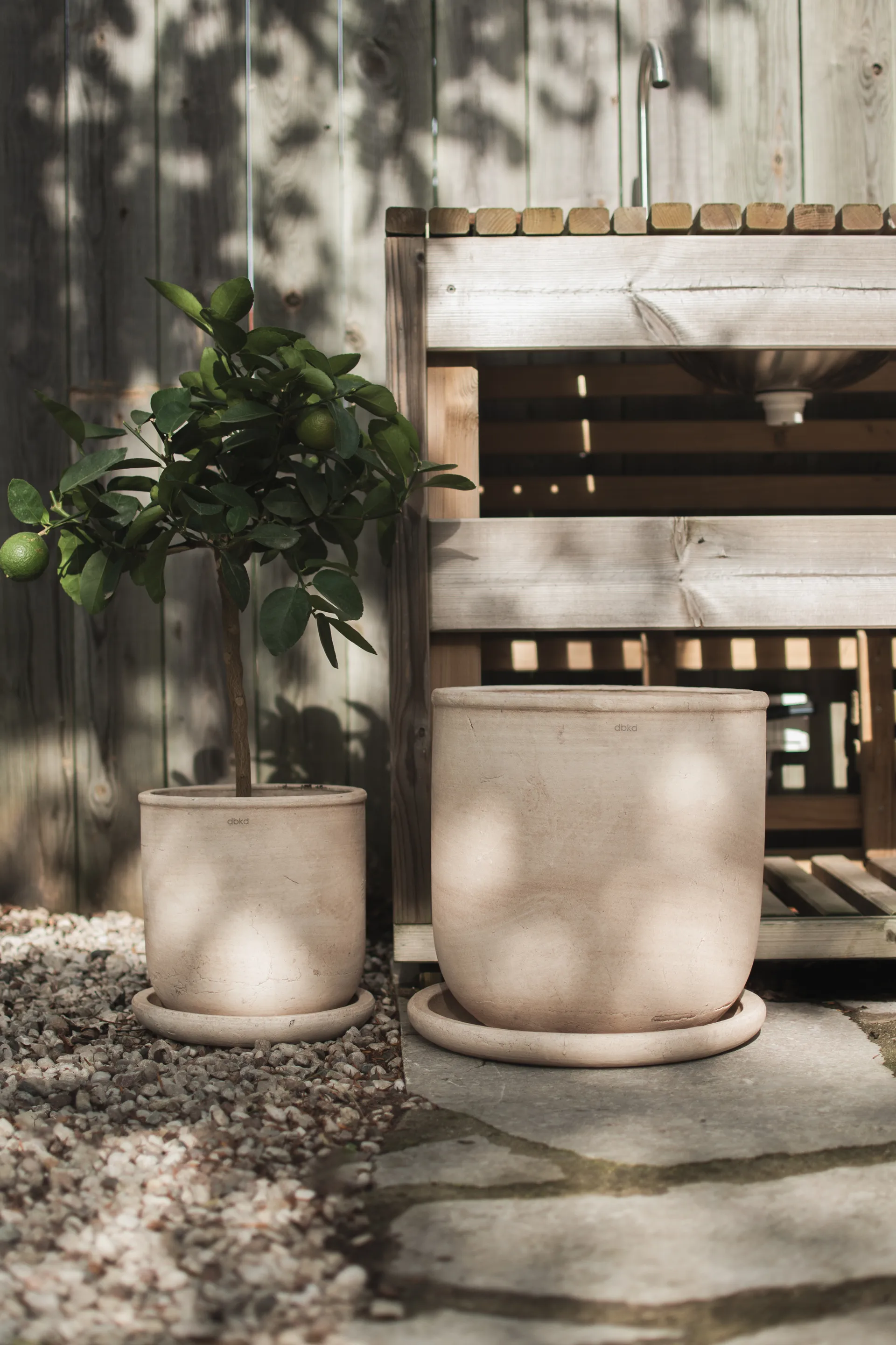 Doniczka Terra, Sand, Ø23x26 cm DBKD