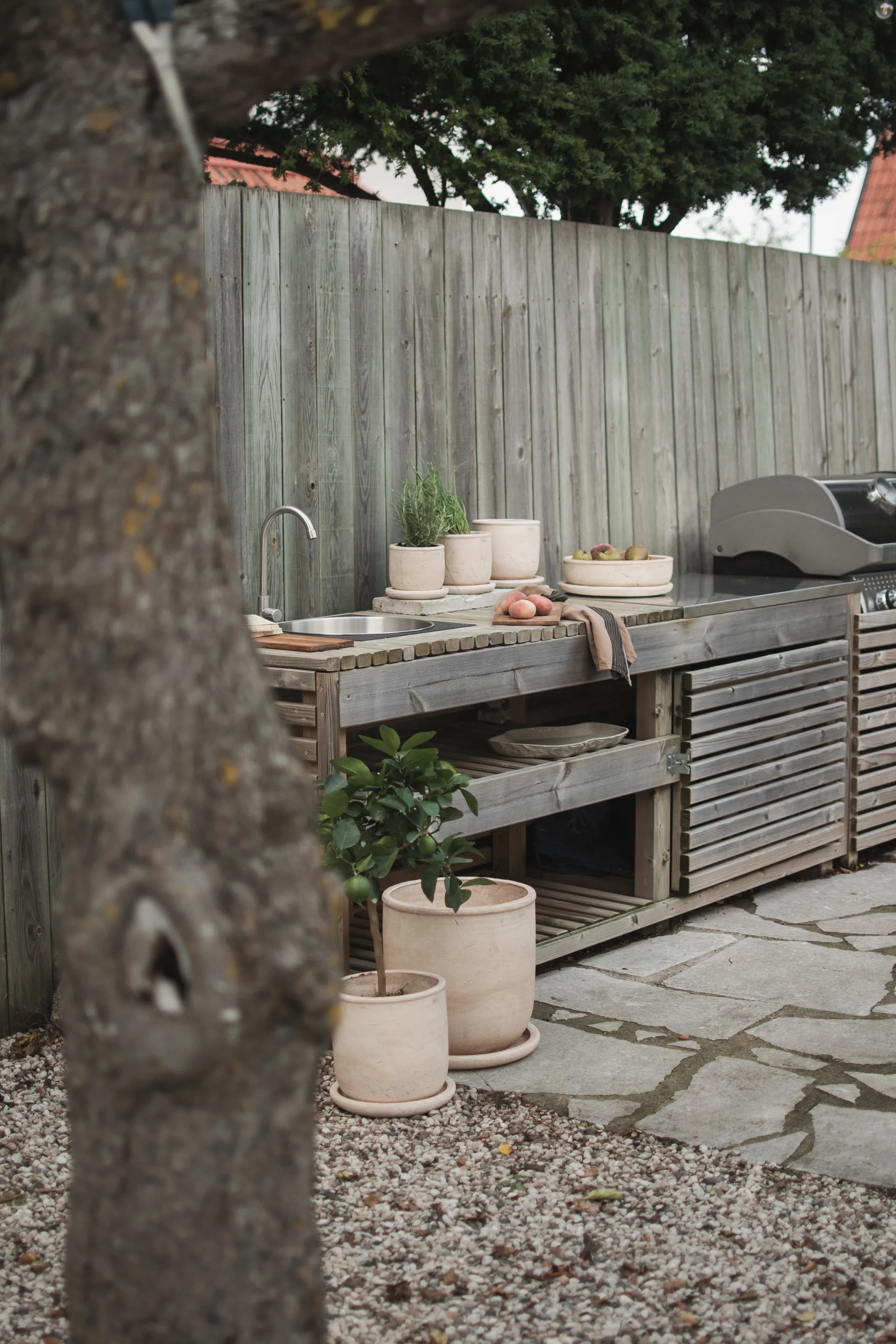 Doniczka Terra, Sand, Ø23x26 cm DBKD