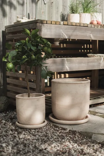 Doniczka Terra - Sand, Ø33x36 cm - DBKD