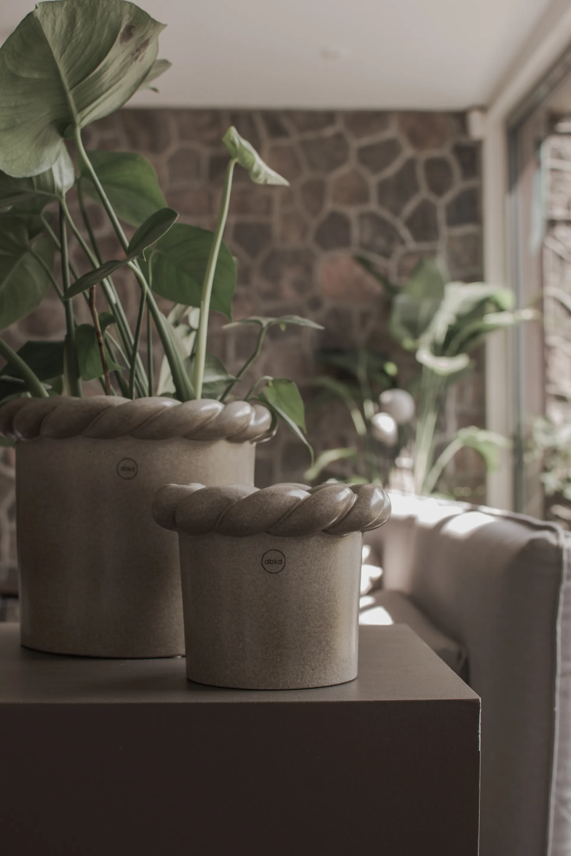 Doniczka Twine Ø14 cm, Beige DBKD