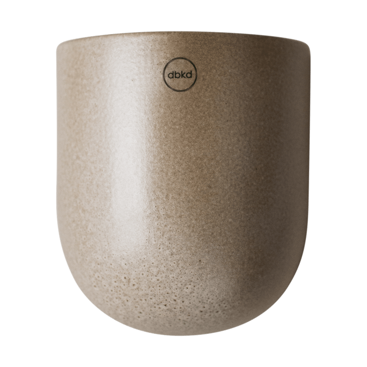 Doniczka wisząca Cut, beżowa - Large 17 cm - DBKD