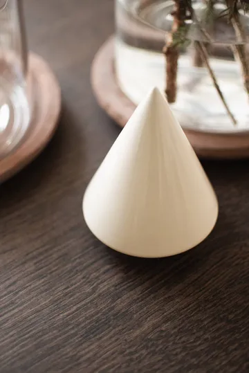 Drzewko element dekoracyjny Peak - Shiny creme, Ø9 cm - DBKD