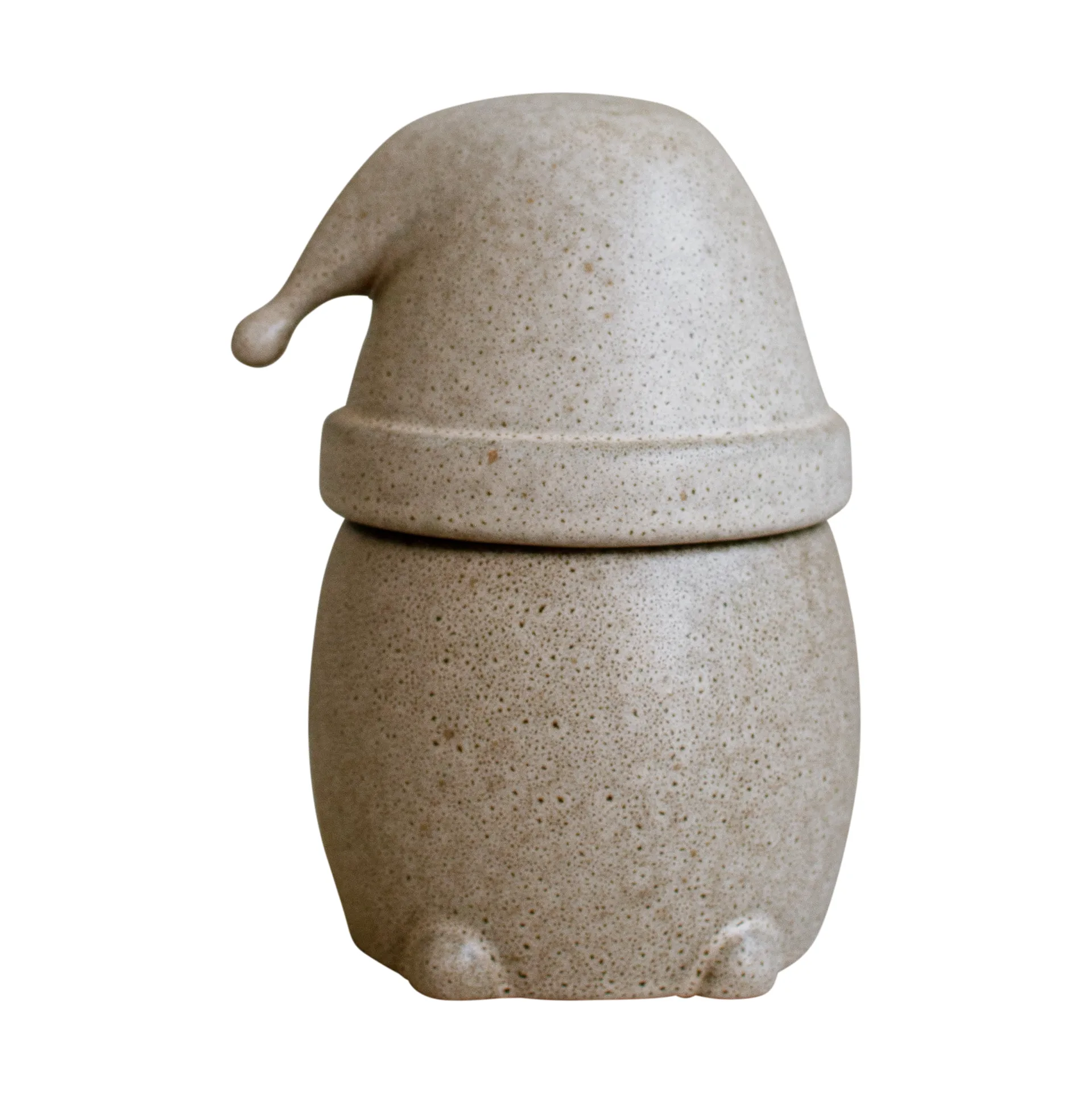 Eating Santa miska z pokrywką Duży, Beige DBKD