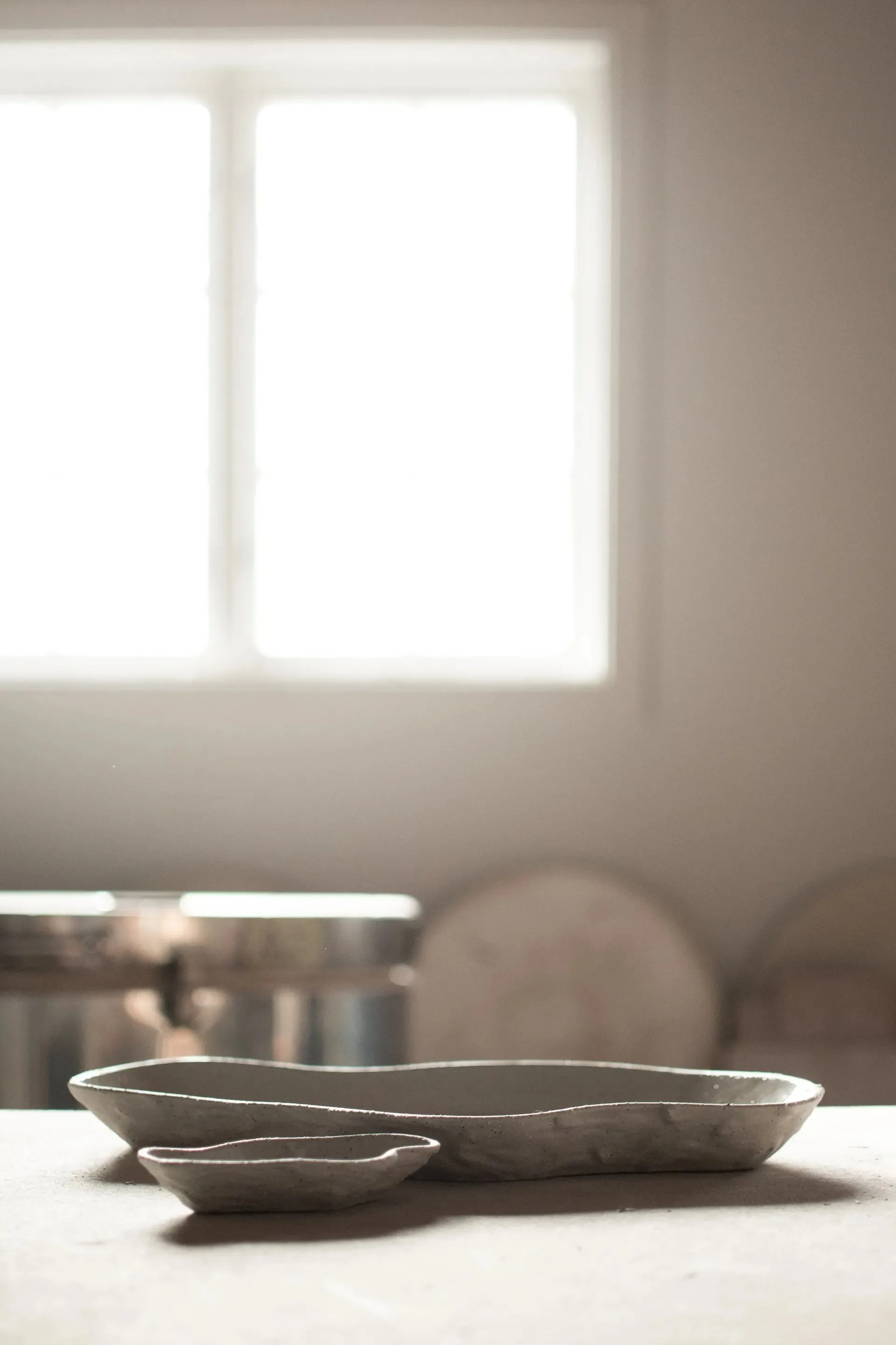 Flow talerz large 25x40 cm, Piaskowy DBKD