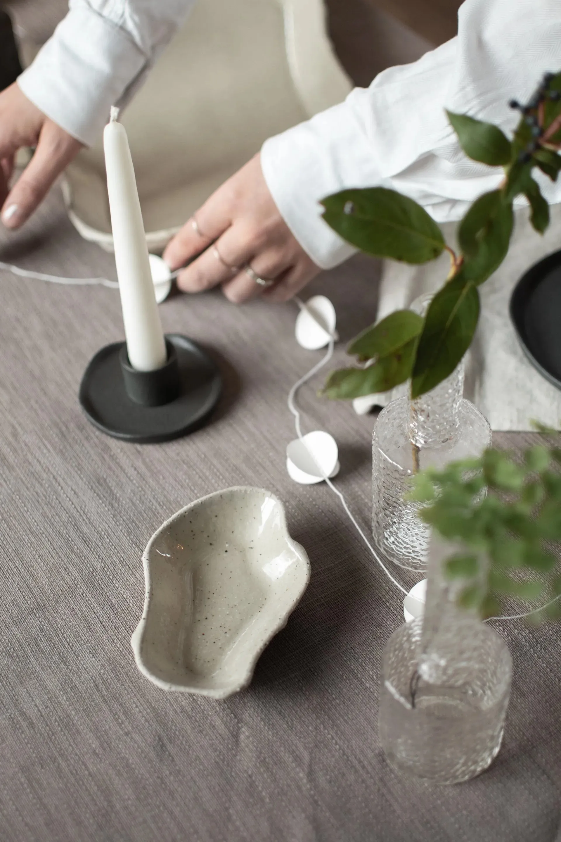 Flow talerz small 9x14 cm, Piaskowy DBKD