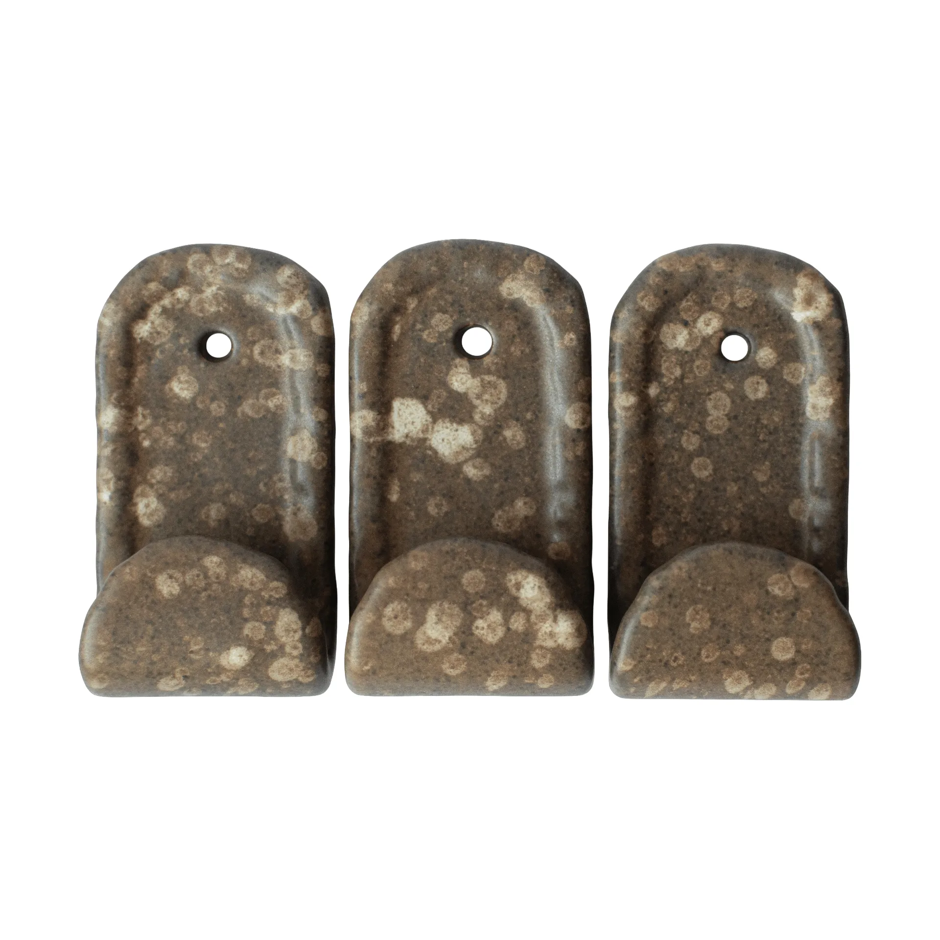 Haczyki Hook 3‑szt., Brown dot DBKD