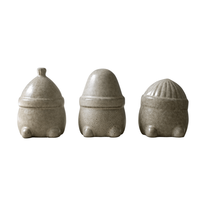 Hipster Triplets Dekoracje świąteczne 3 szt, Beige DBKD