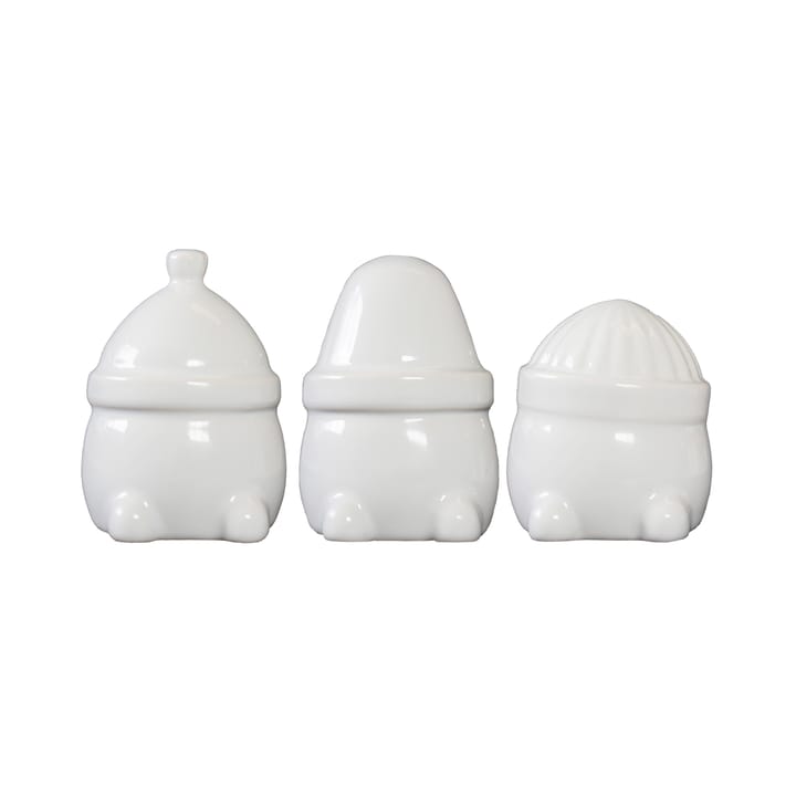 Hipster Triplets Dekoracje świąteczne 3 szt - Shiny white - DBKD