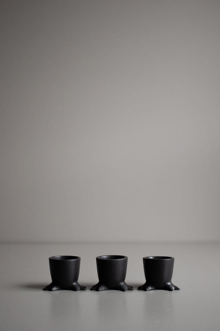 Kieliszek na jajko Walking Egg, Black DBKD