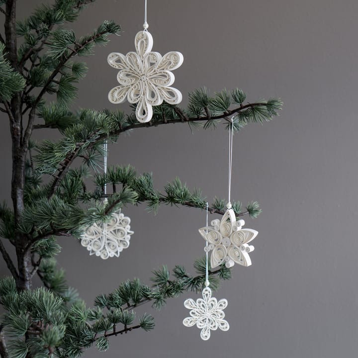 Light Flake płatek śniegu Biały, Mały Ø8 cm DBKD
