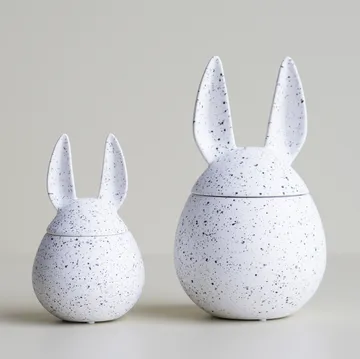 Mała miska DBKD Eating Rabbit - White dot - DBKD