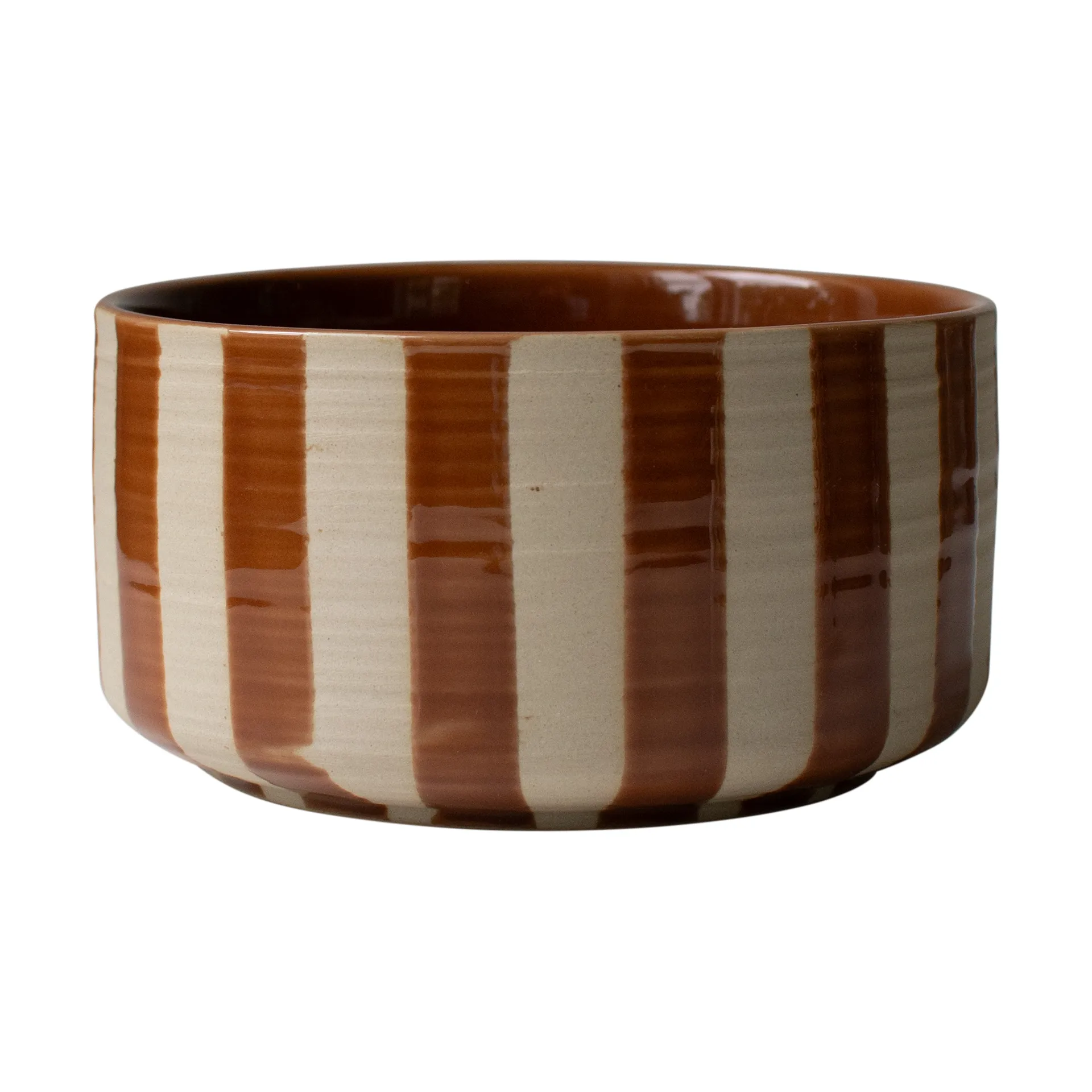 Misa dekoracyjna Line Ø16 cm, Stripe nougat DBKD