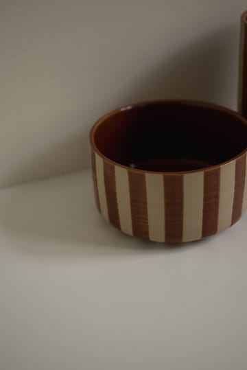 Misa dekoracyjna Line Ø16 cm - Stripe nougat - DBKD
