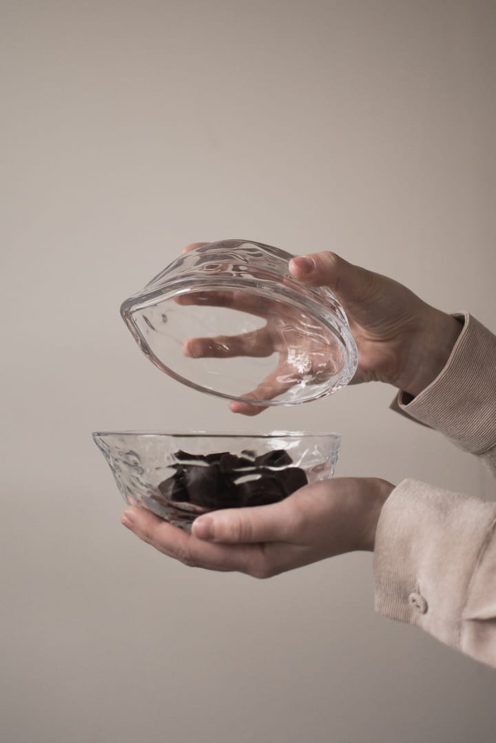 Miska z pokrywką Walnut, Clear DBKD