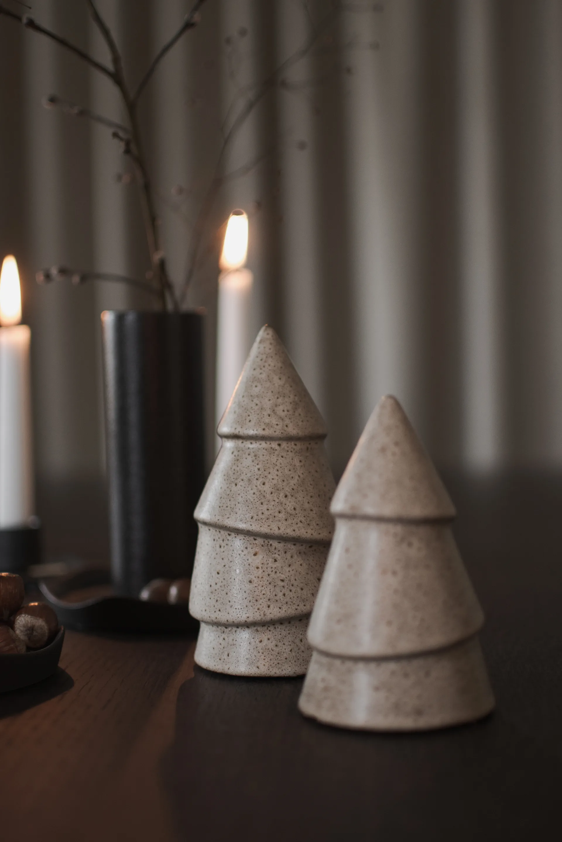 Narrow drzewko świąteczne beige, Large 14 cm DBKD