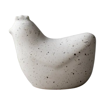 Ozdoba Mini Hens 8 cm - White dot - DBKD
