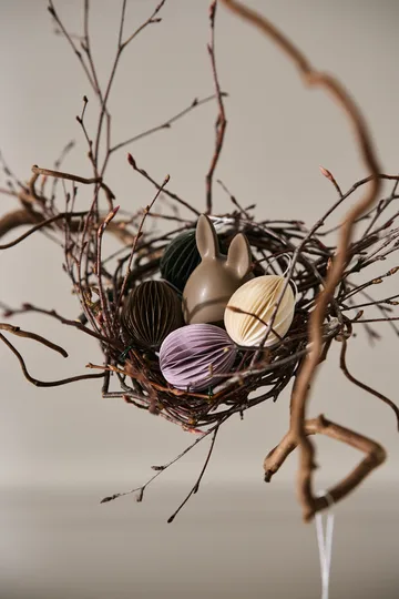 Papierowa zawieszka wielkanocna Ovoid 4 cm - Piaskowy - DBKD