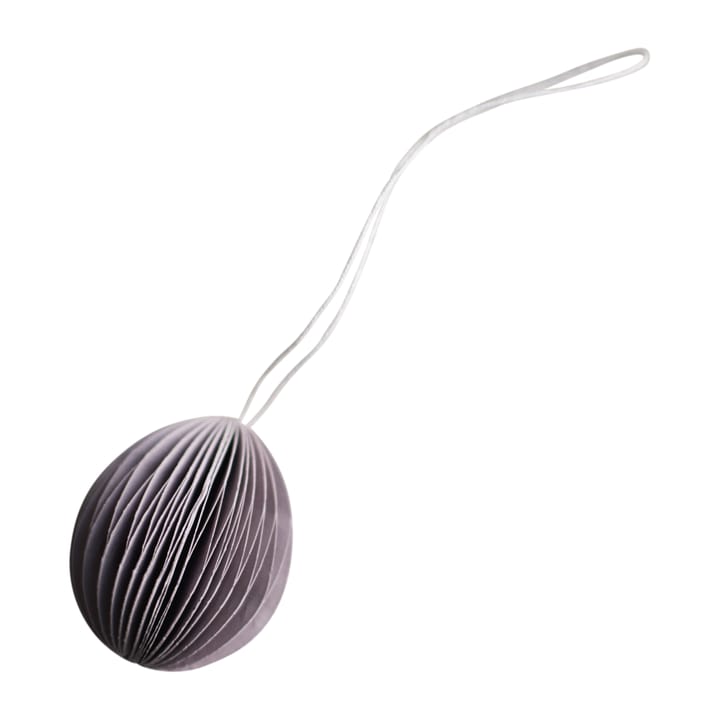 Papierowa zawieszka wielkanocna Ovoid 4 cm - Purple - DBKD