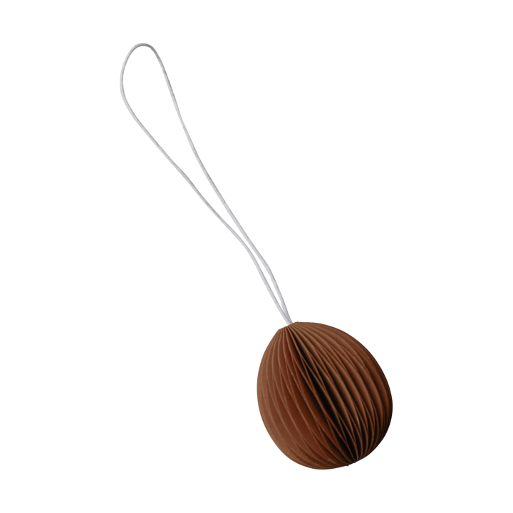 Papierowa zawieszka wielkanocna Ovoid  4 cm - Terracotta - DBKD