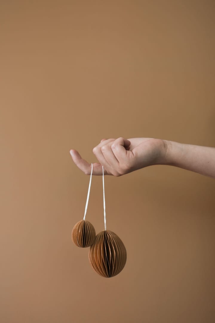 Papierowa zawieszka wielkanocna Ovoid 4 cm, Terracotta DBKD