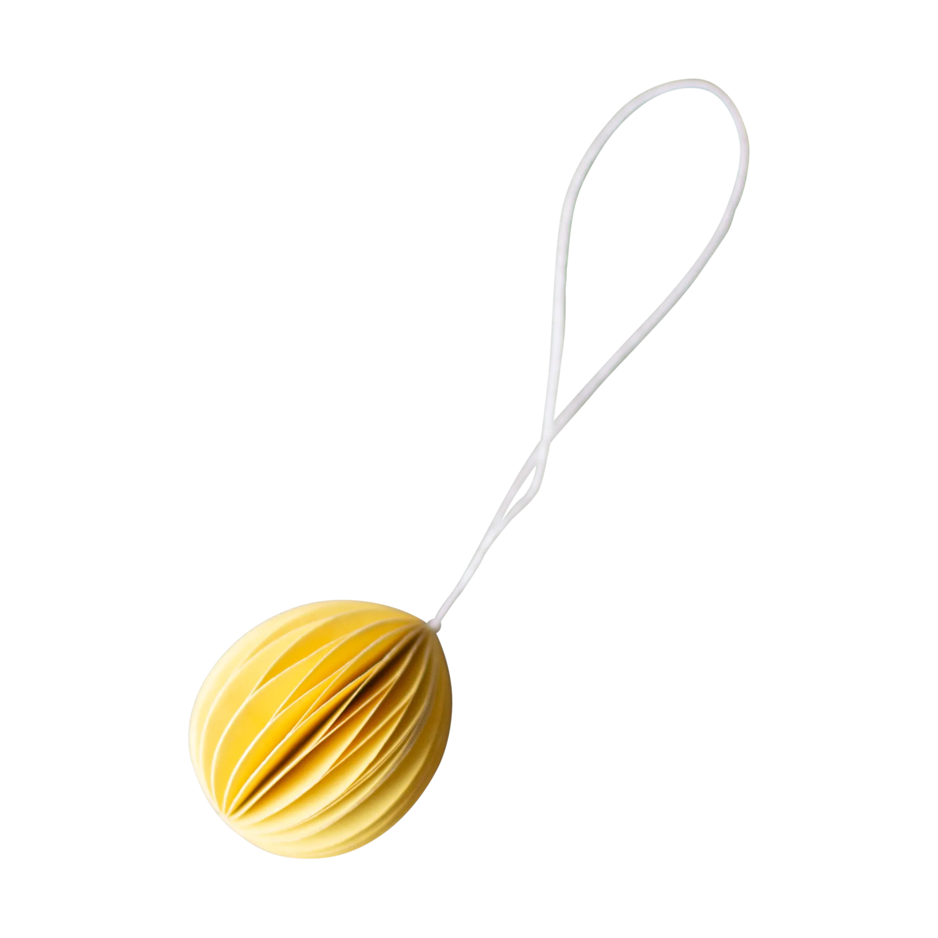 Papierowa zawieszka wielkanocna Ovoid 4 cm, Yellow DBKD