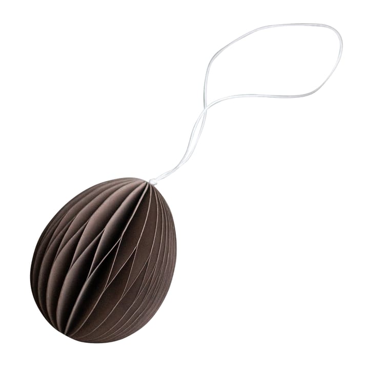 Papierowa zawieszka wielkanocna Ovoid  7 cm - Brown - DBKD