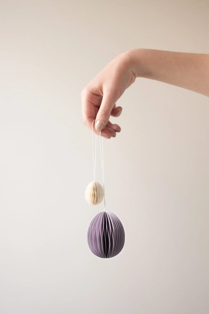 Papierowa zawieszka wielkanocna Ovoid 7 cm, Purple DBKD