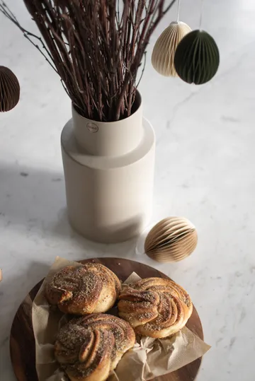 Papierowa zawieszka wielkanocna Ovoid 7 cm - Sand - DBKD