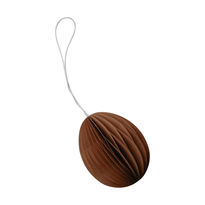 Papierowa zawieszka wielkanocna Ovoid 7 cm - Terracotta - DBKD