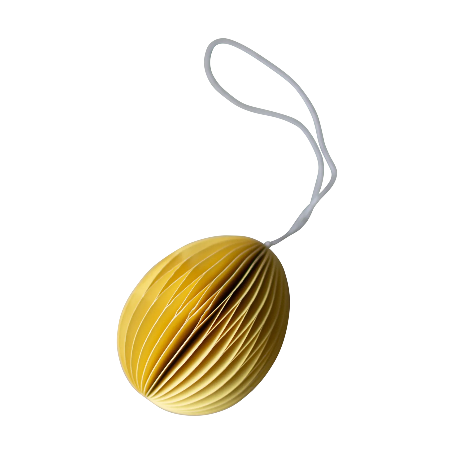 Papierowa zawieszka wielkanocna Ovoid 7 cm, Yellow DBKD