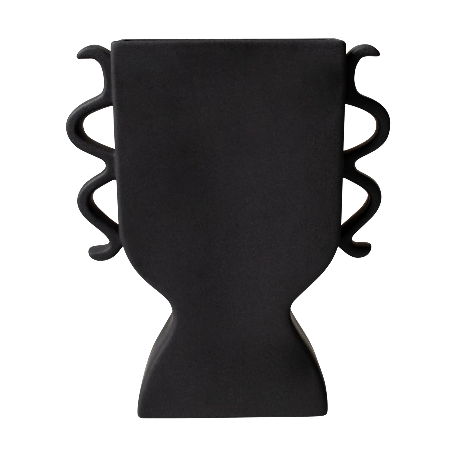 Płaski wazon 25 cm, Czarny DBKD