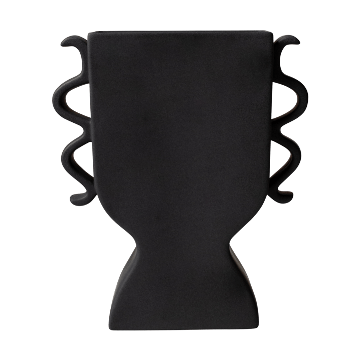 Płaski wazon 25 cm - Czarny - DBKD